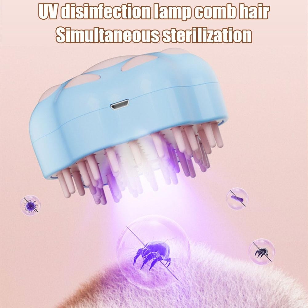 Electric Cat & Dog Spray Comb | Cat-Shaped Pet Grooming Tool
