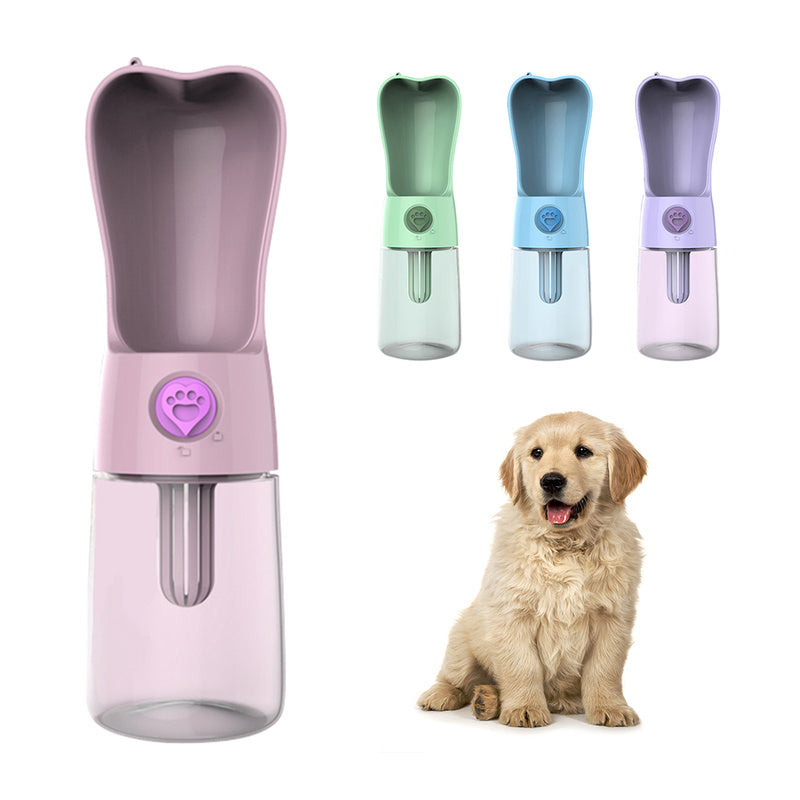 Portable water bottle for pets