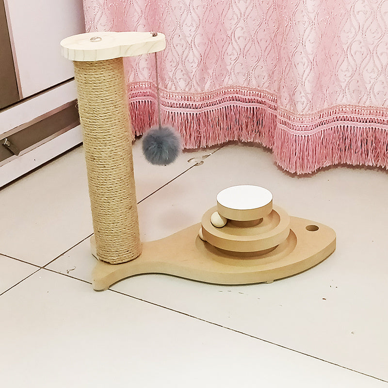 Cat Toys From Solid Wood Cat Turntable Bite-resistant