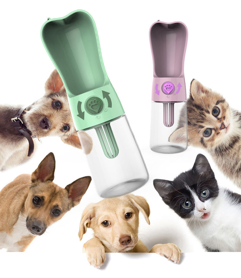 Portable water bottle for pets