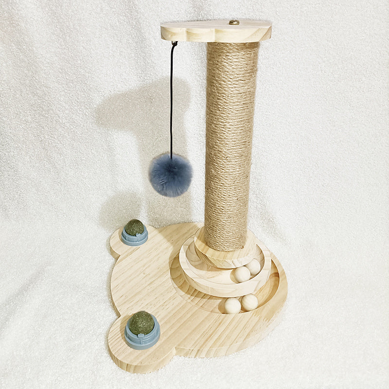 Cat Toys From Solid Wood Cat Turntable Bite-resistant