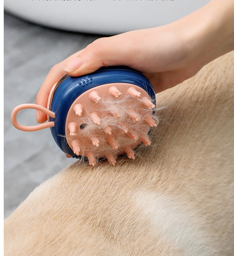 Foaming comb for bathing pets