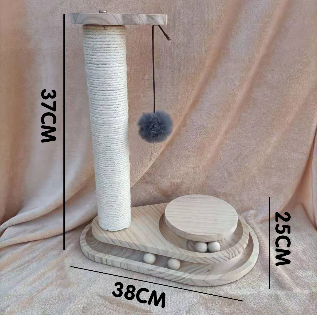 Cat Toys From Solid Wood Cat Turntable Bite-resistant