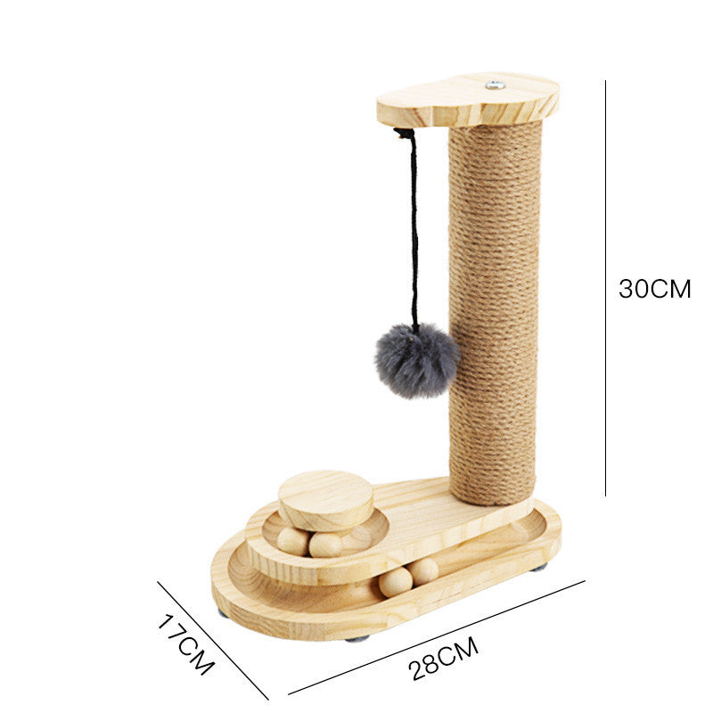 Cat Toys From Solid Wood Cat Turntable Bite-resistant
