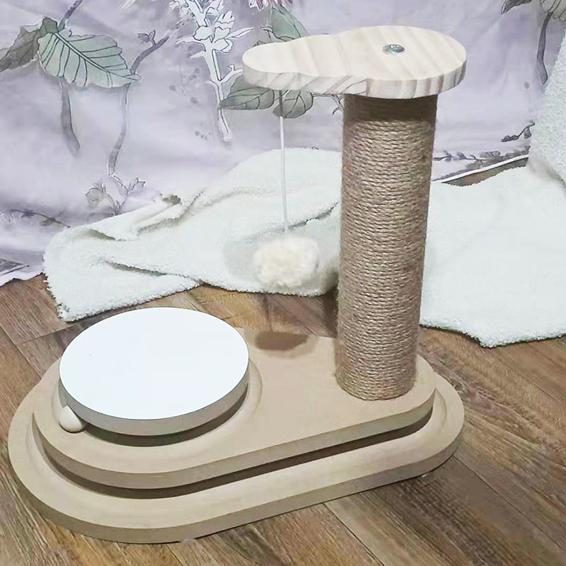 Cat Toys From Solid Wood Cat Turntable Bite-resistant