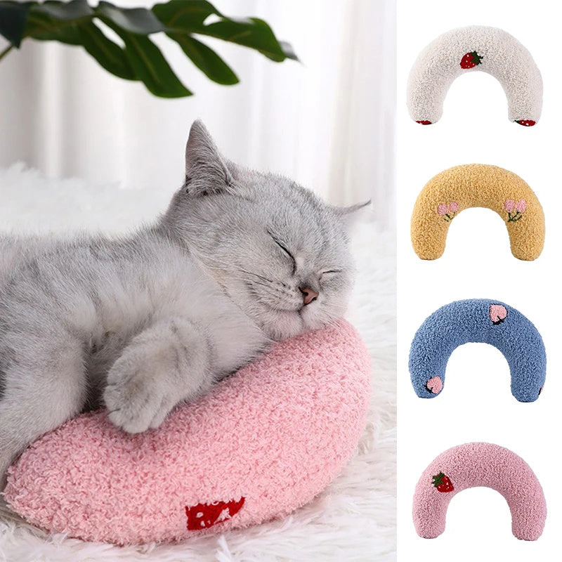 Fashionable U-Shaped Neck Protector & Headrest Cat Pillow