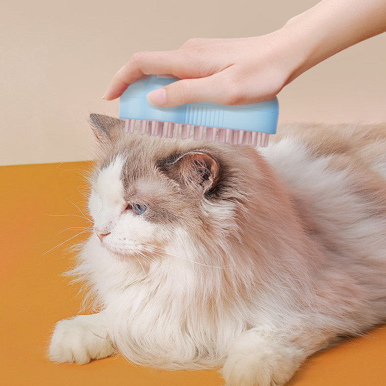Electric Cat & Dog Spray Comb | Cat-Shaped Pet Grooming Tool