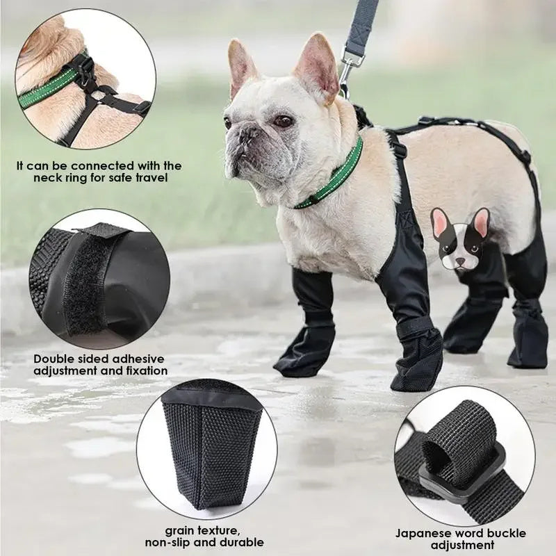 Waterproof Adjustable Dog Boots | Breathable Outdoor Shoes