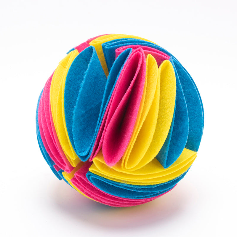 Foldable Dog Snuffle Ball | Pet IQ Training & Feeding Toy