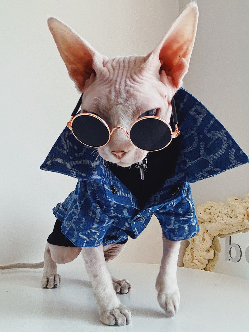 Denim Jacket Trendy Pet
