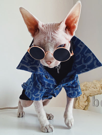 Denim Jacket Trendy Pet