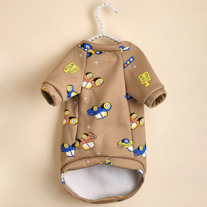 Sweatshirt printed car for pets