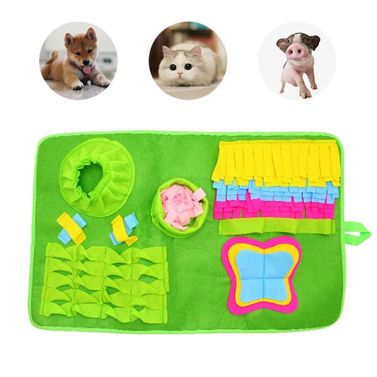 Toy mat to find food for pets to increase IQ