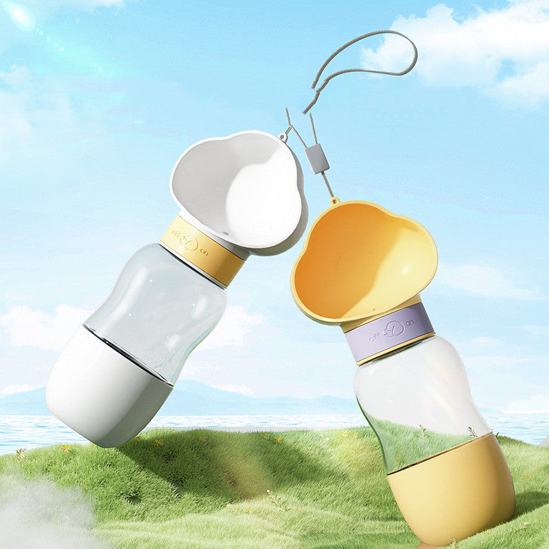 Portable water cup for pets