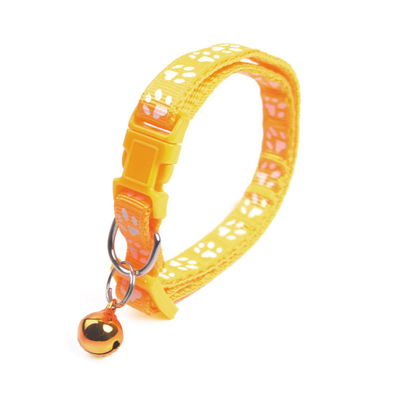 Puppy Bell Collar with Footprints