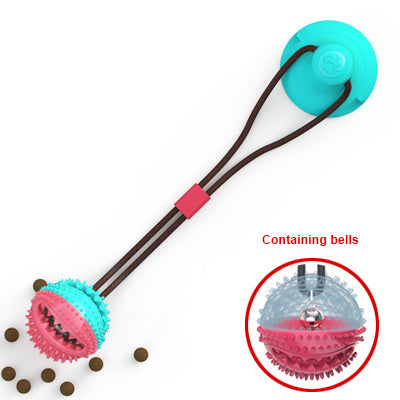 Suction Cup Dog Tug Toy with Chew Ball