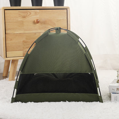 Pet Tent Bed with Cooling Cushion for Cats & Dogs