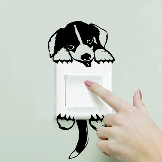 Cute Dog Waterproof Wall Stickers