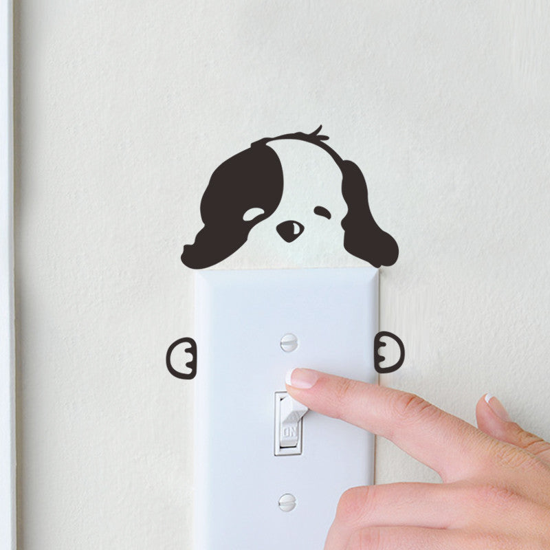 Cute Dog Waterproof Wall Stickers