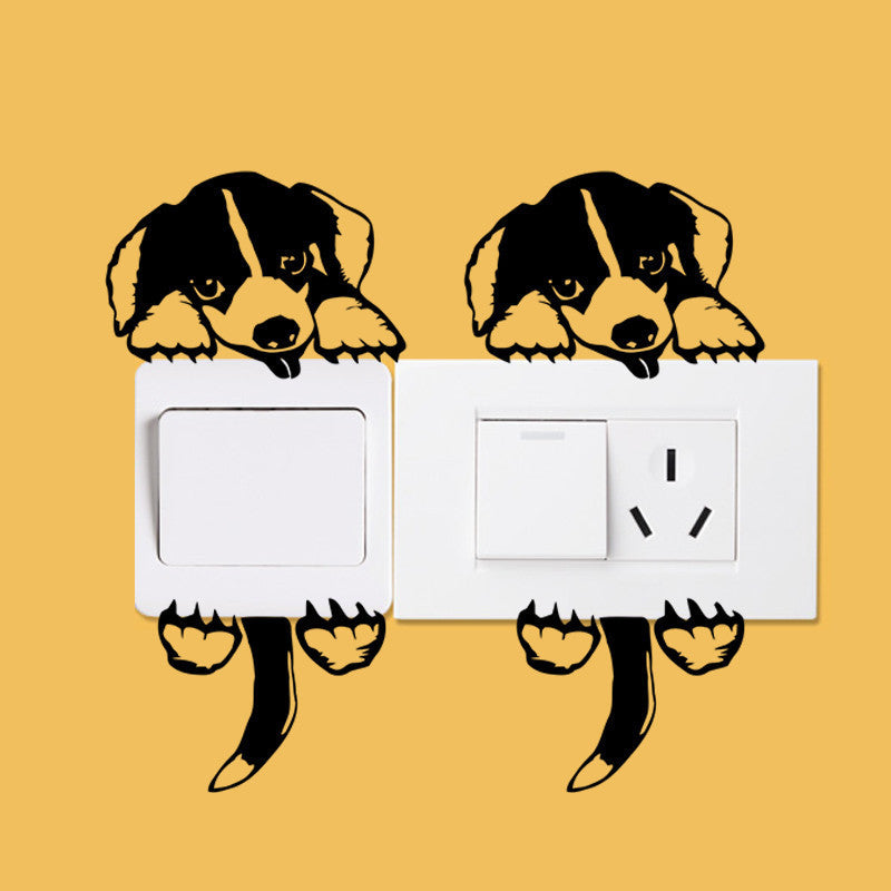 Cute Dog Waterproof Wall Stickers