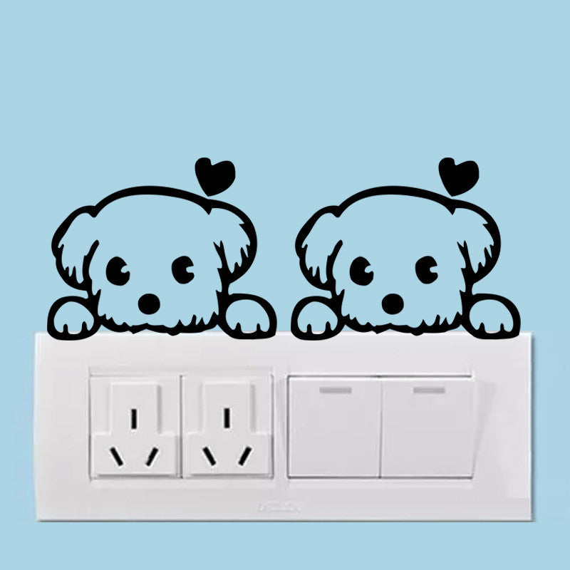 Cute Dog Waterproof Wall Stickers