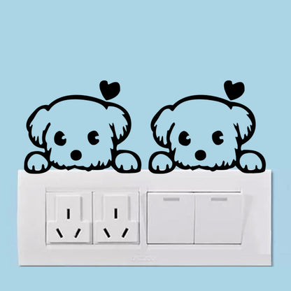 Cute Dog Waterproof Wall Stickers