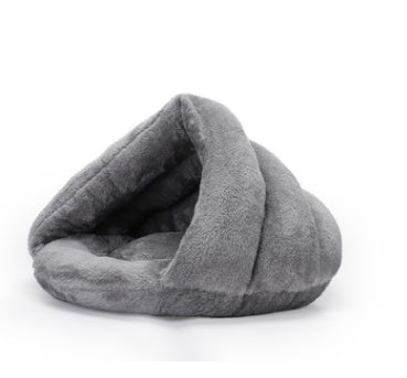 Arctic Velvet Triangle Pet Bed - Warm