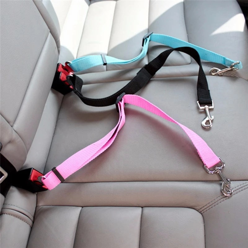 Adjustable Pet Car Seat Belt | Dog & Cat Safety Harness Clip