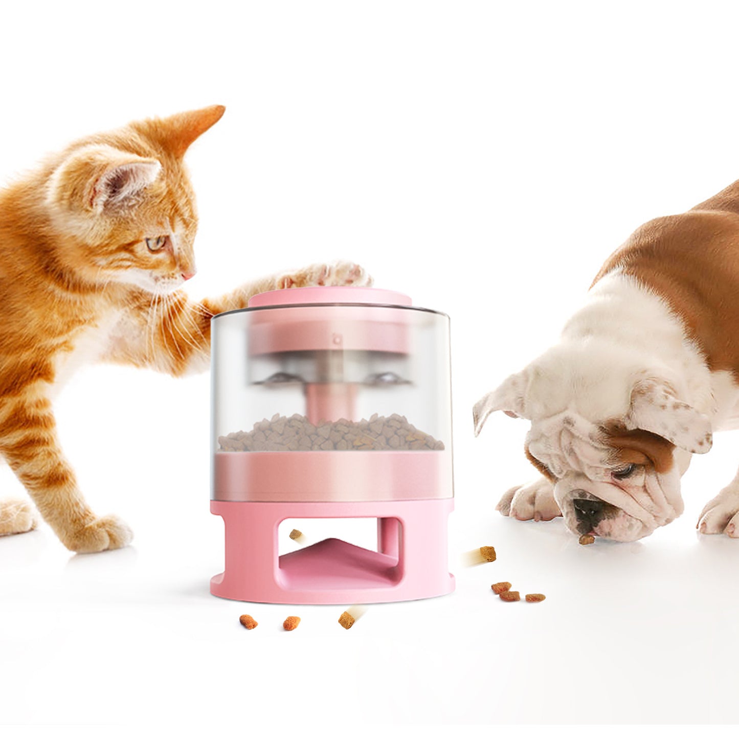 Toy with integrated pet food