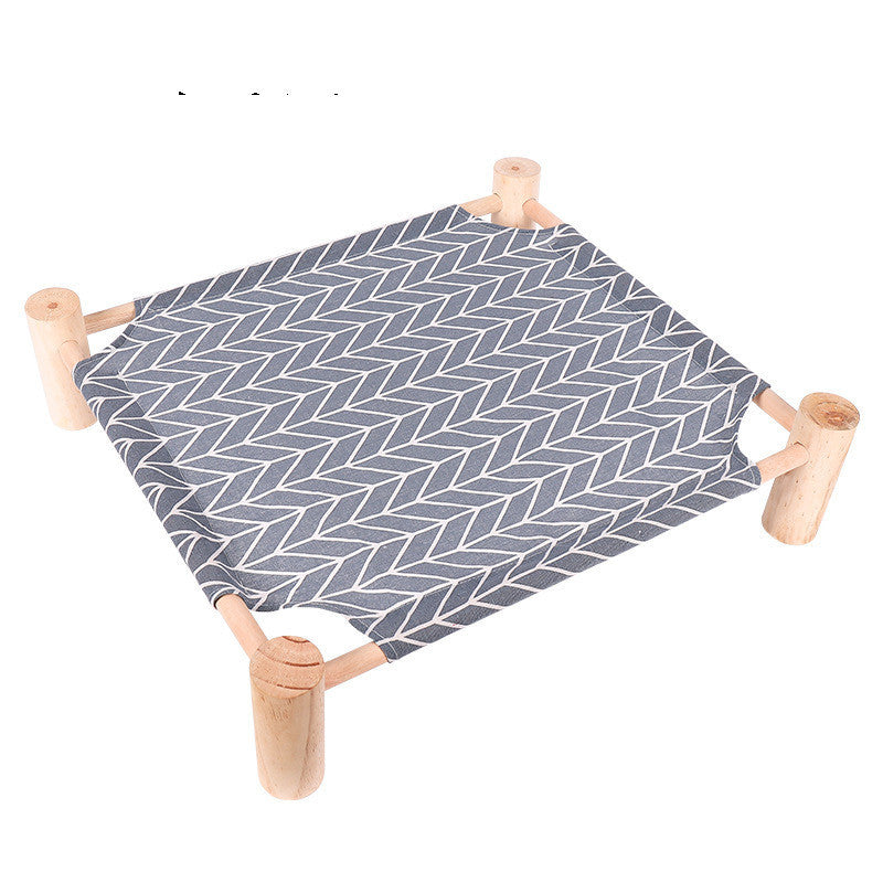 Washable Wooden Pet Bed for Cats & Small Dogs