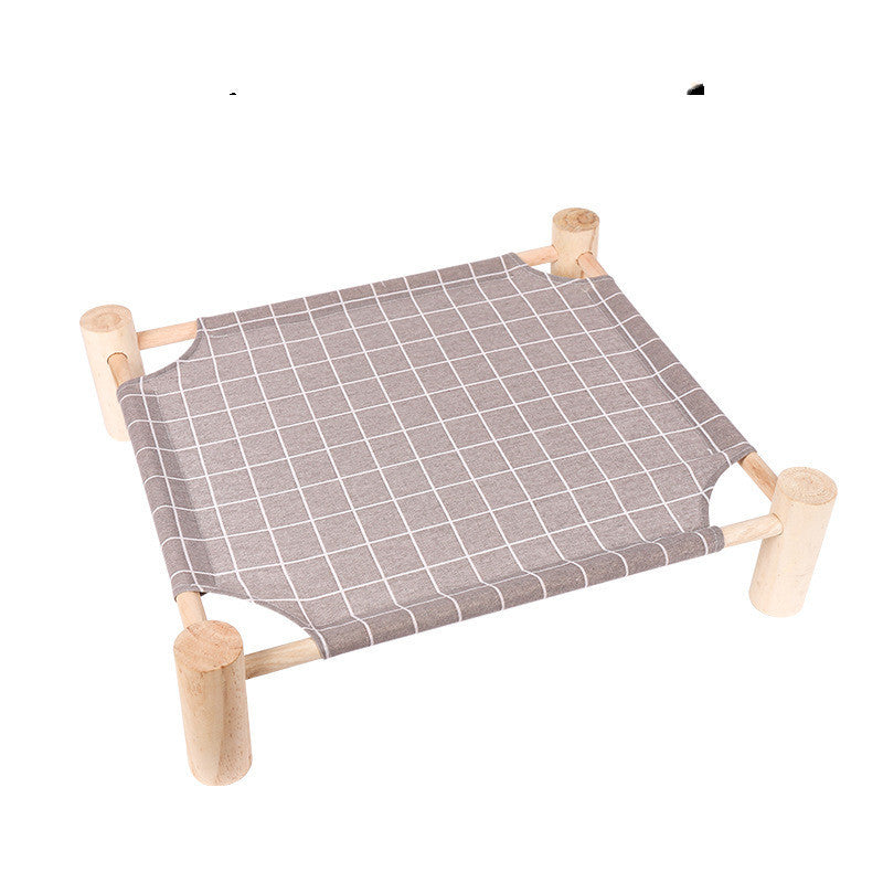 Washable Wooden Pet Bed for Cats & Small Dogs