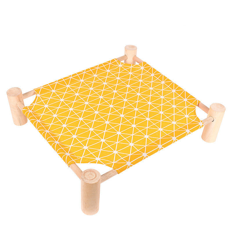 Washable Wooden Pet Bed for Cats & Small Dogs