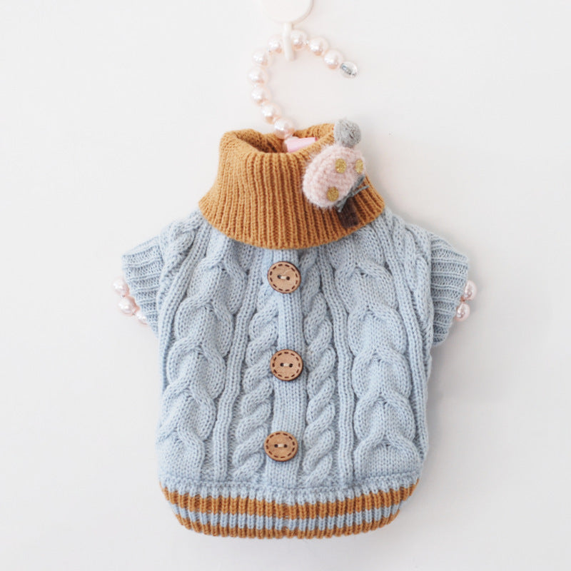 Classic Knitted Pet Sweater | Warm Winter Dog & Cat Jacket