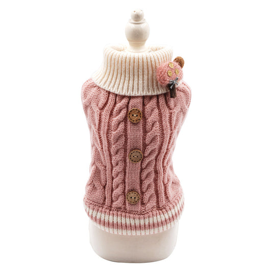 Classic Knitted Pet Sweater | Warm Winter Dog & Cat Jacket