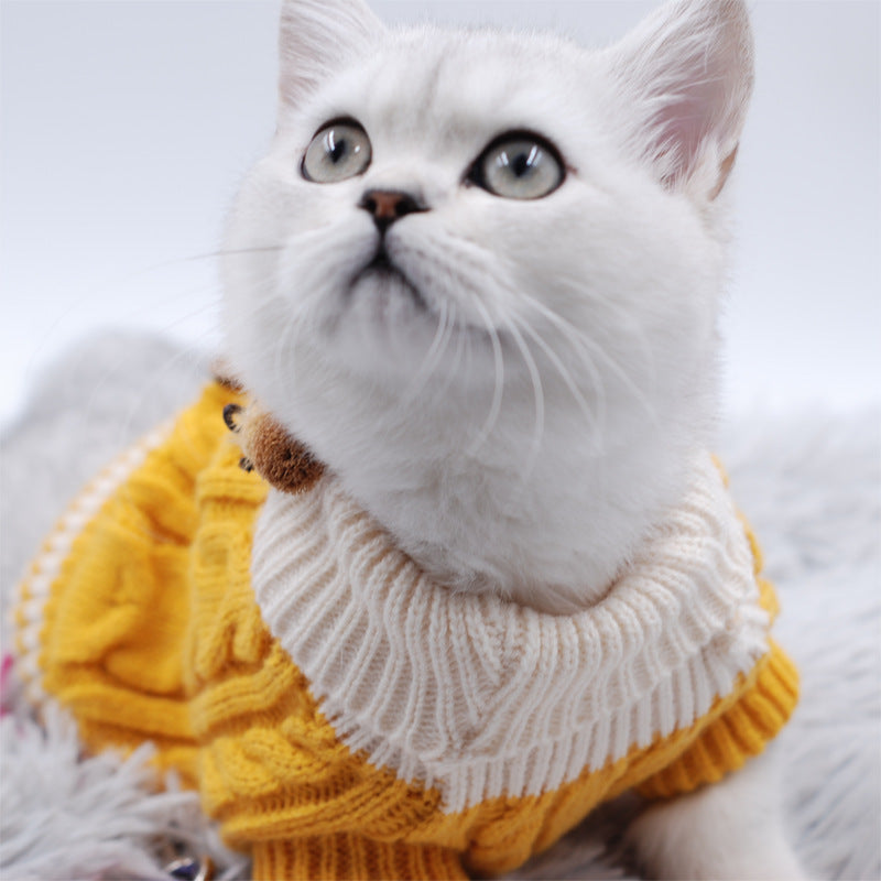 Classic Knitted Pet Sweater | Warm Winter Dog & Cat Jacket