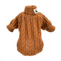 Warm long-sleeve cotton shirt with collar