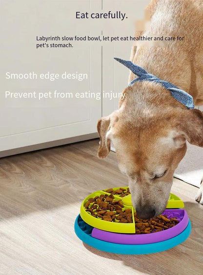 Healthy Pet Feeder Bowl | Anti-Choking & Rotating Puzzle Game