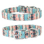 Pet Collar Double Layer Colorful Fabric