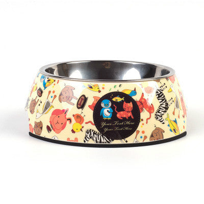 Stainless steel pet bowl