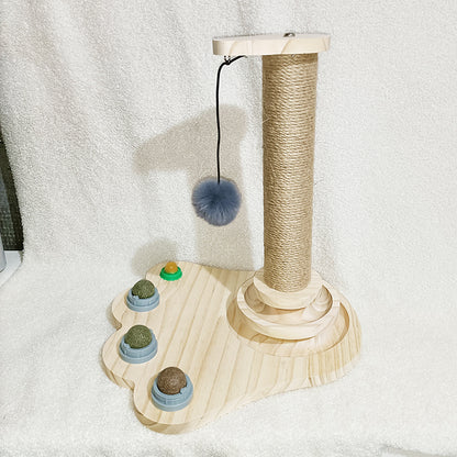 Cat Toys From Solid Wood Cat Turntable Bite-resistant