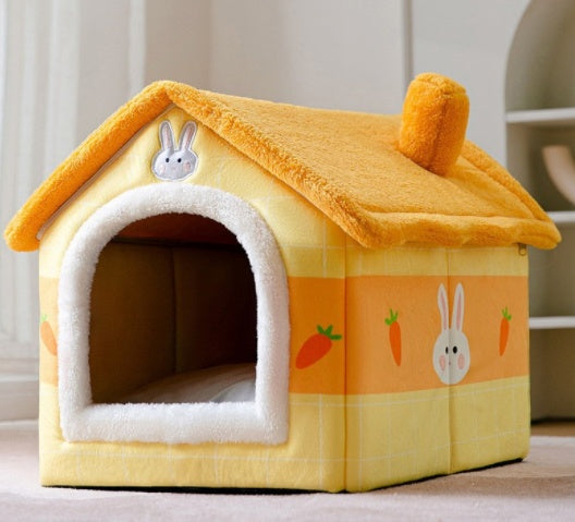 Warm Foldable Dog House - Winter Pet Bed & Cat Sofa