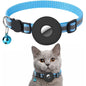 Adjustable Reflective Pet Collar with Airtag and Bell - Anti-Lost