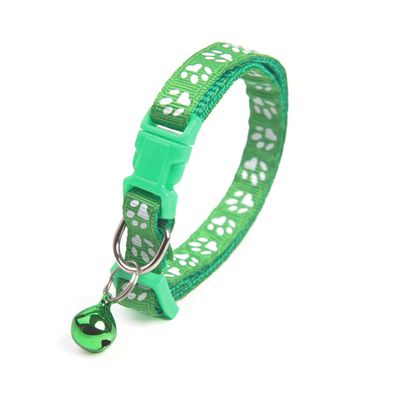 Puppy Bell Collar with Footprints