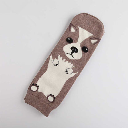 Cartoon Dog Socks for Women