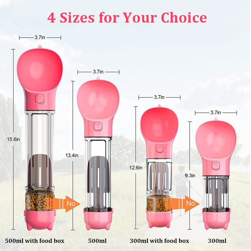 Pet Multi-functional Water Bottle 3 in 1