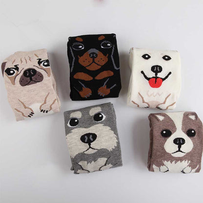 Cartoon Dog Socks for Women