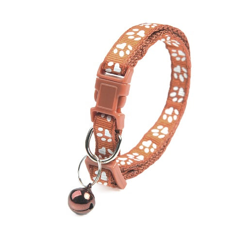 Puppy Bell Collar with Footprints