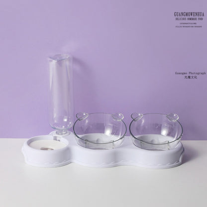 Multi-purpose bowl integrates eating and drinking for pets