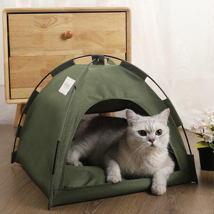 Pet Tent Bed with Cooling Cushion for Cats & Dogs