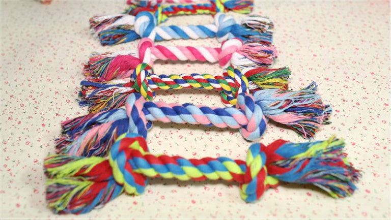 Bite-Resistant Dog Rope Toy | Durable Double Knot & Colorful